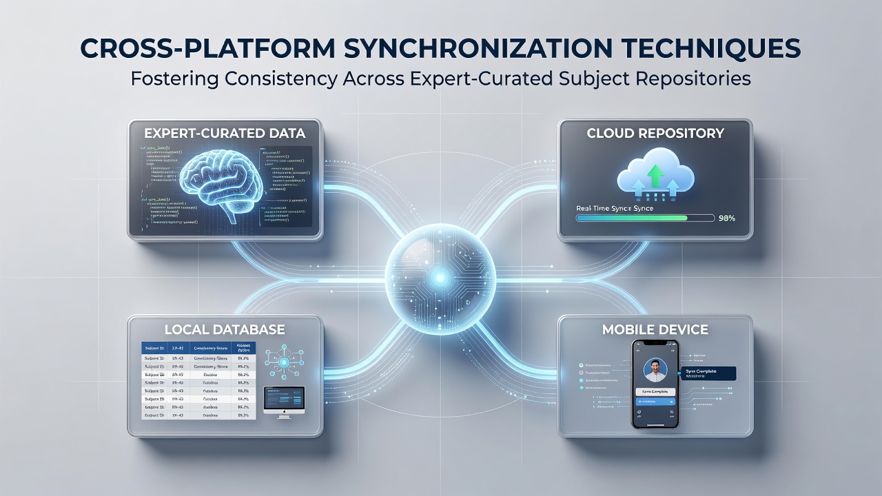 Cross-Platform Synchronization Techniques Fostering Consistency Across Expert-Curated Subject Repositories