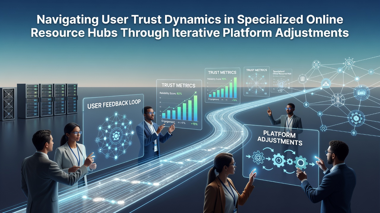 Navigating User Trust Dynamics in Specialized Online Resource Hubs Through Iterative Platform Adjustments